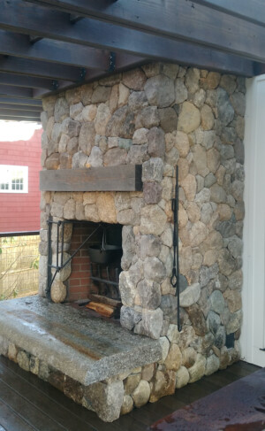 Natick MA Outdoor Fireplace - N.E. Rounds Unmistaken Stonecraft MA and Southern NH