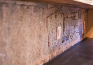 Princeton MA Pantry Backsplash-Lower with Receptacles Unmistaken Stonecraft MA and Southern NH natural stone veneer