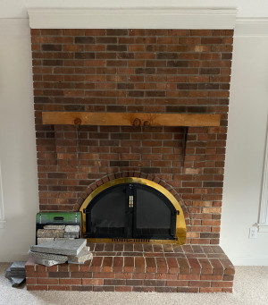 North Andover Fireplace Before Unmistaken Stonecraft MA and Southern NH
